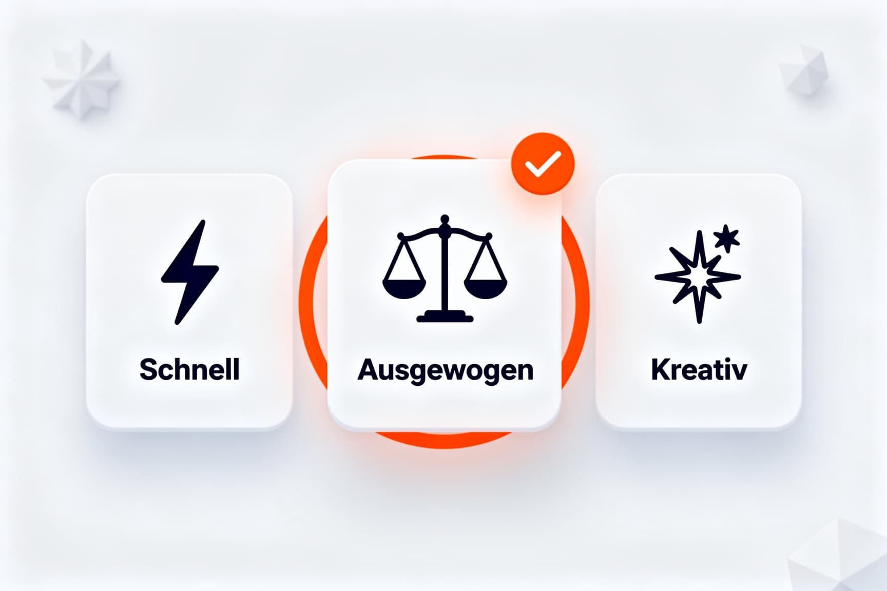 GORILIA Produktdemo, Schritt 2: Das richtige Modell.